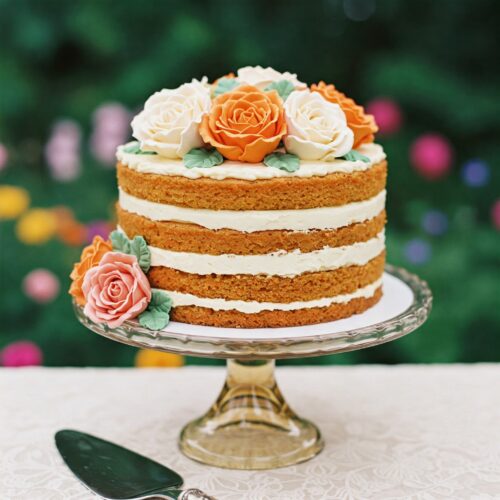 Custom Carrot Wedding Cake