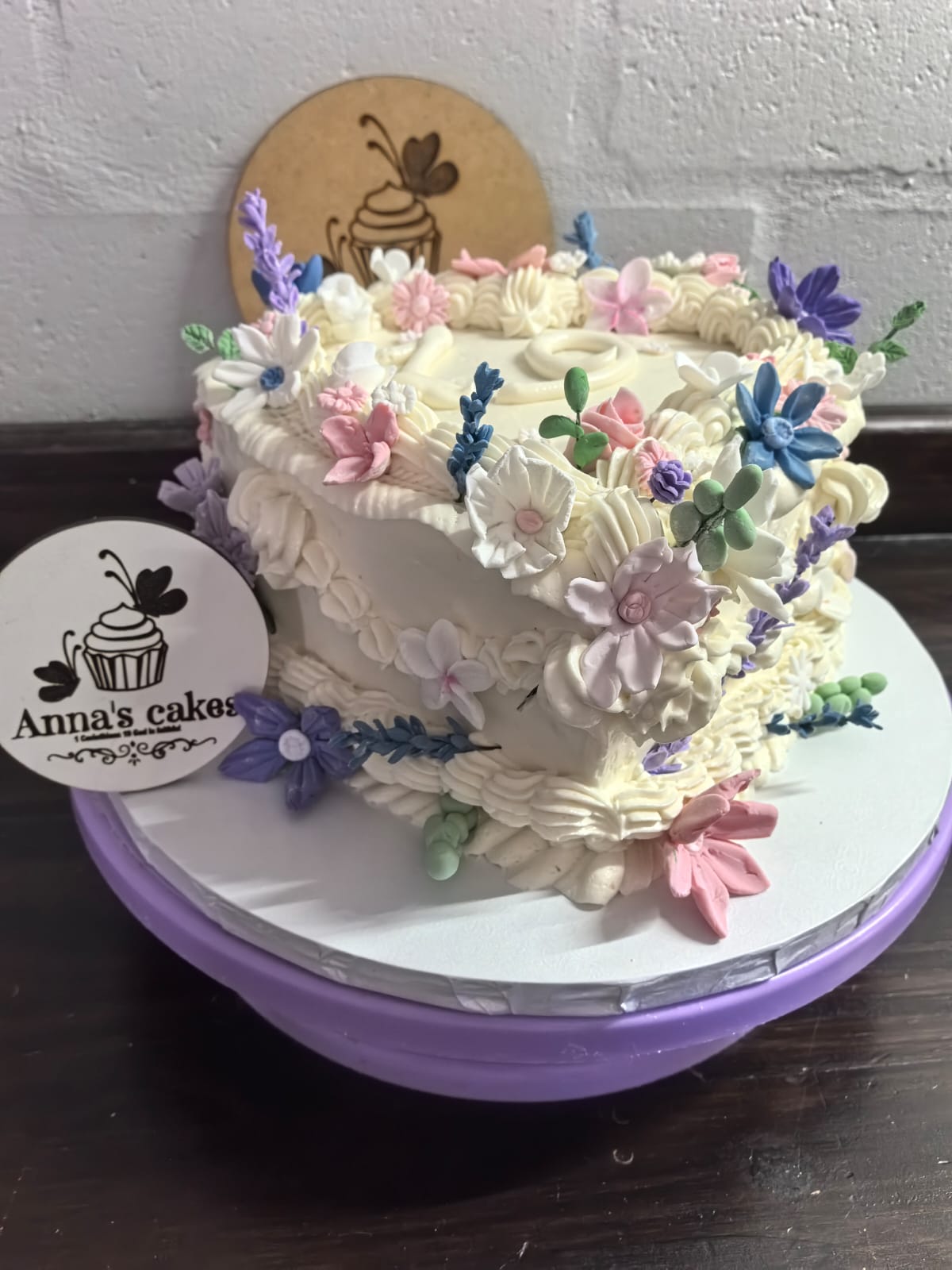 Custom Wedding funfetti Cake - Image 3