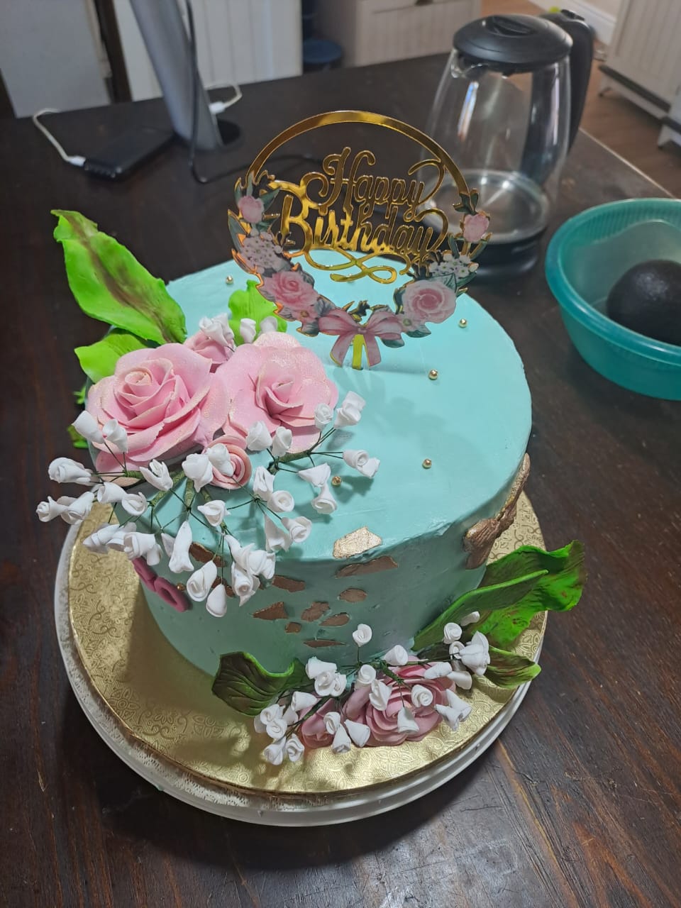 Custom Wedding funfetti Cake - Image 2